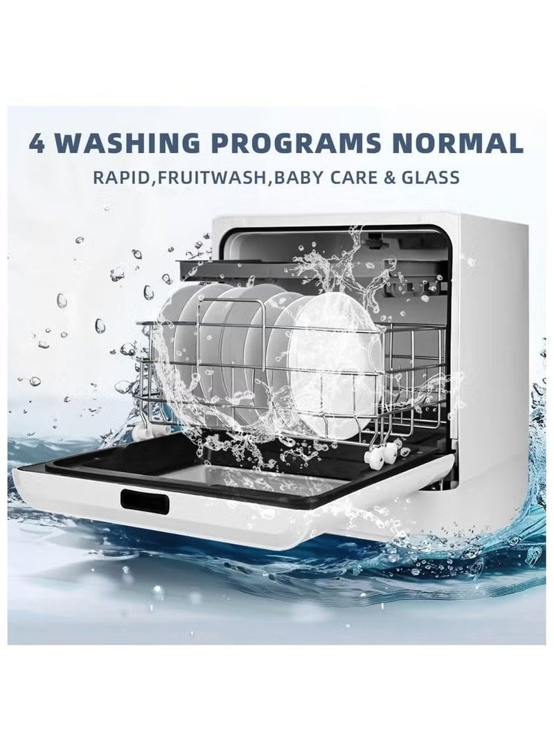 ايتي لايف غسالة أطباق على الموقد، غسالة أطباق ذاتية بدون تركيب، 4 برامج، تعقيم عالي الحرارة وتجفيف هواء ساخن لـ 8 أشخاص - Image 1